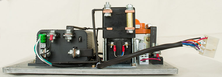 CURTIS DC Serie Motor Controller Assemblage, full function motor controlling set, including a 0-5K ohms potentiometer foot pedal throttle