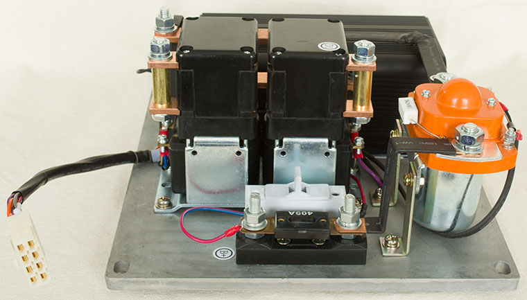 CURTIS DC Serie Motor Controller Assemblage, full function motor controlling set, including a 0-5K ohms potentiometer foot pedal throttle