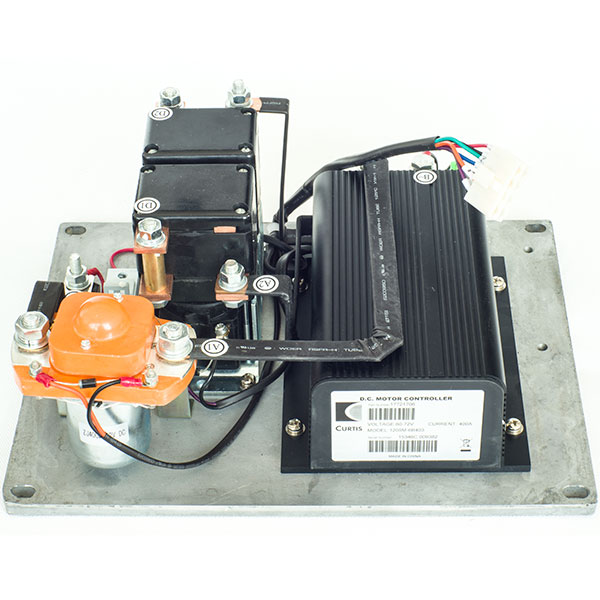 CURTIS DC Series Winding Motor Speed Controller Assemblage 1205M-6B403, 60-72V, 400A,  With 0-5K Foot Pedal Throttle