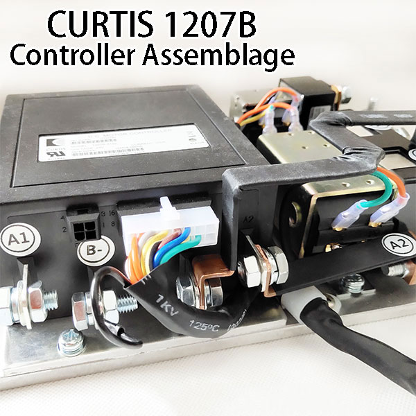 CURTIS DC Series Winding Motor Speed Controller Assemblage 1207B-4102, 24V / 250A,  With 0-5V Throttle