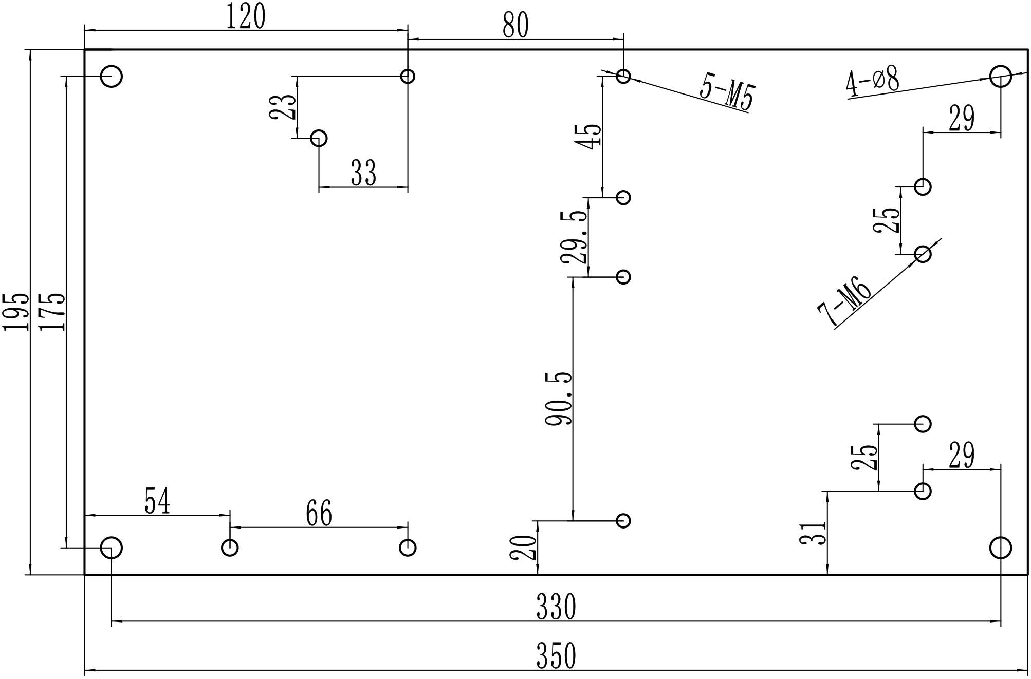 CURTIS DC Series / Compound Motor Controller 1207B-4102 Assemblage Installation Dimensions