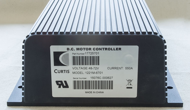 Programmable CURTIS DC Series Motor Speed Controller, PMC Model 1221M-6701, 48V / 60V / 72V - 550A, 0-5K or 0-5V Electric Throttle