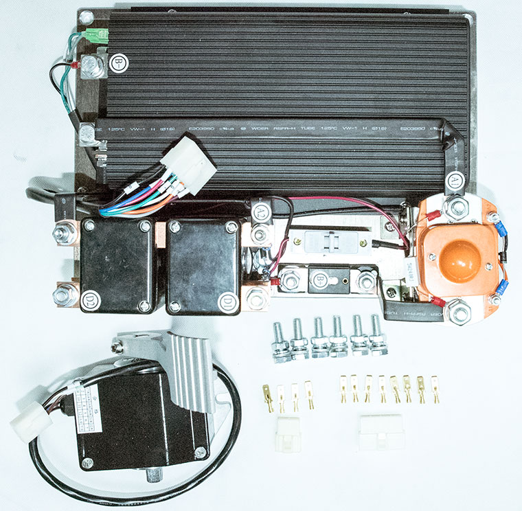 Programmable CURTIS Motor Speed Controller Assemblage, With 2-Wire 0-5K Potentiometer Throttle, Designed For DC Series Winding Motor