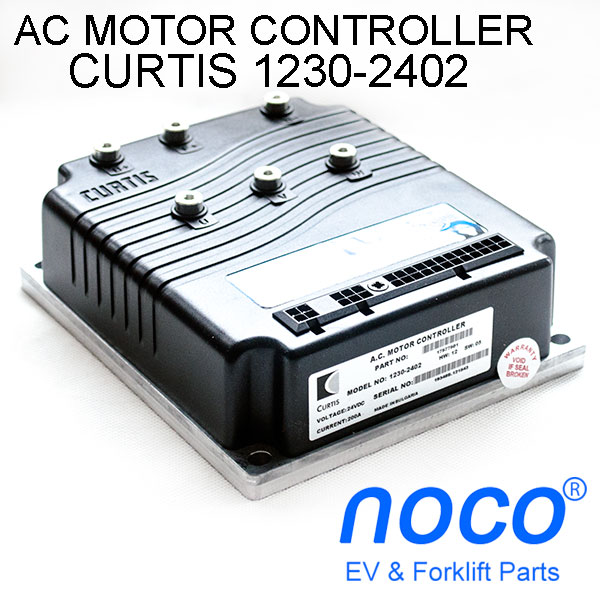 Programmable CURTIS AC Induction Motor Speed Controller, PMC Model 1230-2402, 24V / 200A, Working with 0-5K or 0-5V Throttle