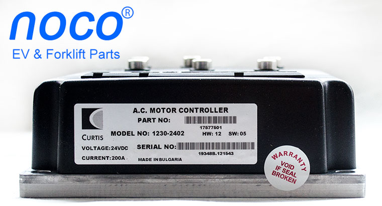 Programmable CURTIS AC Induction Motor Speed Controller, PMC Model 1230-2402, 24V / 200A, Working with 0-5K or 0-5V Throttle