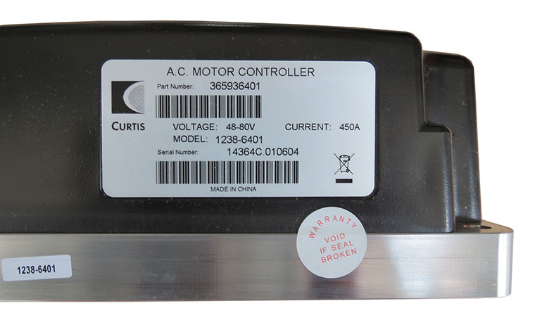 CURTIS 72V (default setting), 48V, 60V or 80V (84V) - 450A DC Series Motor Controller 1236-5401 