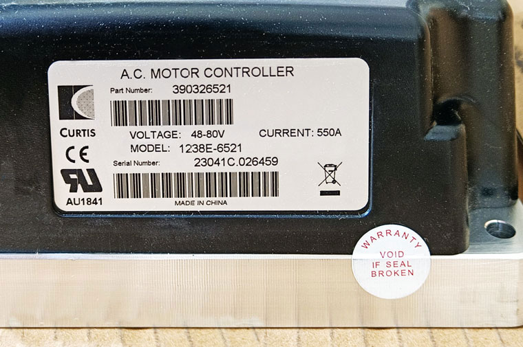 CURTIS 48-80V - 550A DC Series Motor Controller 1238-6501 