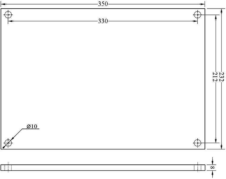 The Aluminium Installation Base Plate Of CURTIS 1244 Series Controller Assembly