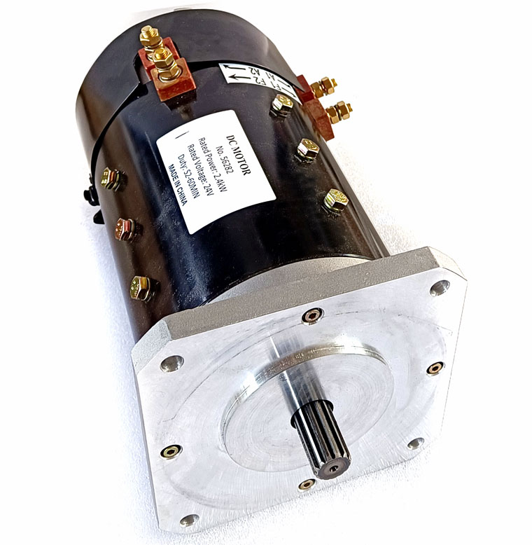 24V / 2.4kW DC SepEx Motor, Shunt Type, Compatible with GE 5BC49JB6002, GENIE Z45 Drive Motor, GENIE Part Number 94197 / 56282