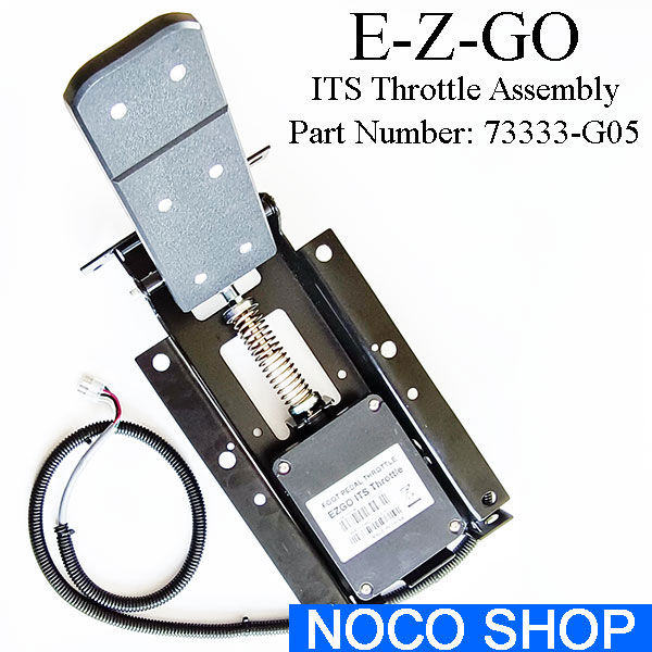 E-Z-GO Part Number 73333-G05, Inductive Throttle Sensor Accelerator Pedal Box Assembly, Golf Cart Foot Pedal Throttle