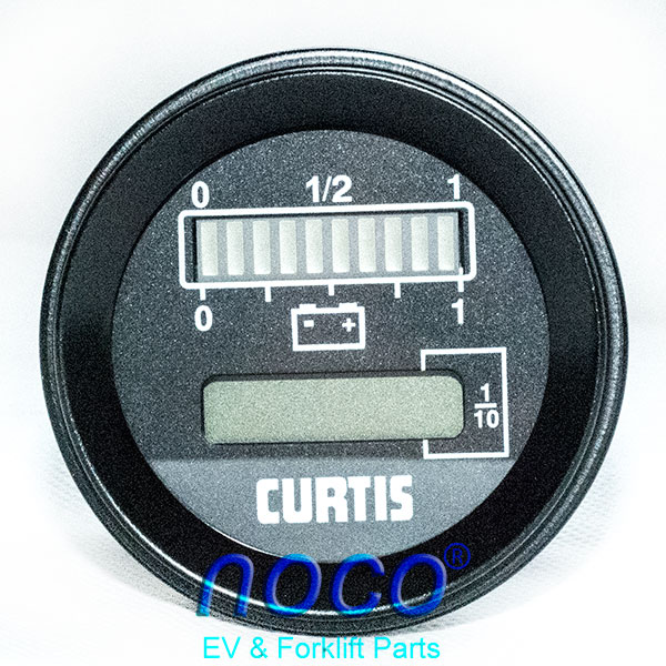 24V / 48V CURTIS 803 Series Compound Gauge of Battery Charge Meter and Hour Meter, 803RB2448BCJ301O