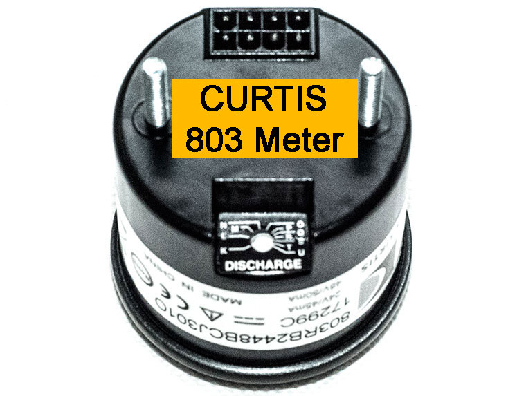 24V / 48V CURTIS 803 Series Compound Gauge of Battery Charge Meter and Hour Meter, 803RB2448BCJ301O