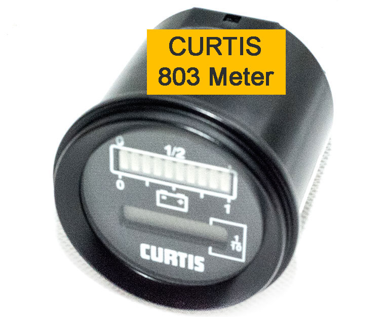 24V / 48V CURTIS 803 Series Compound Gauge of Battery Charge Meter and Hour Meter, 803RB2448BCJ301O