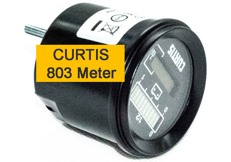 24V / 48V CURTIS 803 Series Compound Gauge of Battery Charge Meter and Hour Meter, 803RB2448BCJ301O