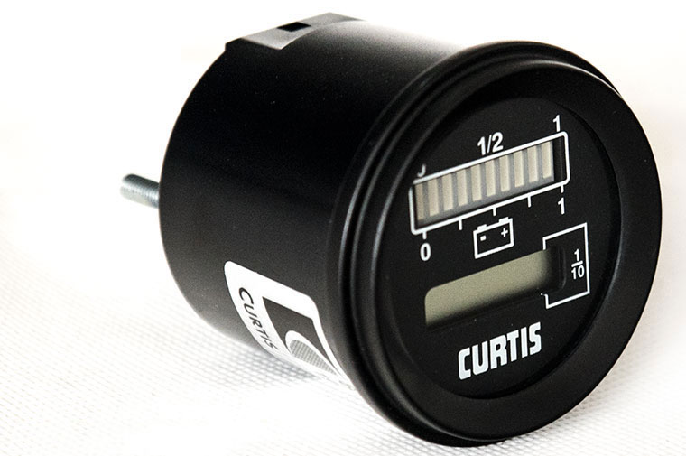 24V / 36V CURTIS 803 Series Compound Gauge of Battery Charge Meter and Hour Meter, 803RB2436BCJ301O