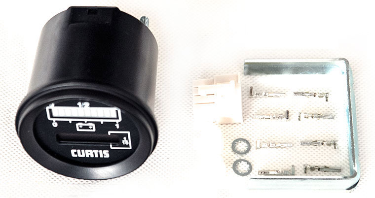 24V / 36V CURTIS 803 Series Compound Gauge of Battery Charge Meter and Hour Meter, 803RB2436BCJ301O