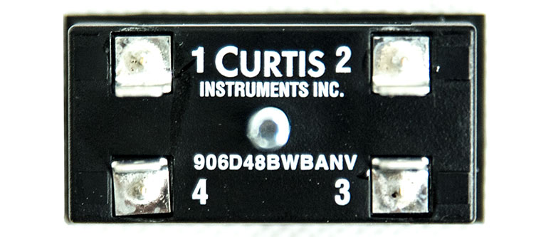 CURTIS Battery Discharge Display, Electric Vehicle Fuel Meter, Model 906D36BWBANV / 906D48BWBANV