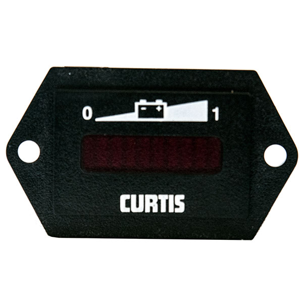 24V hexical bezel case Style, CURTIS battery charging level display meter, model 906T24BNBAO