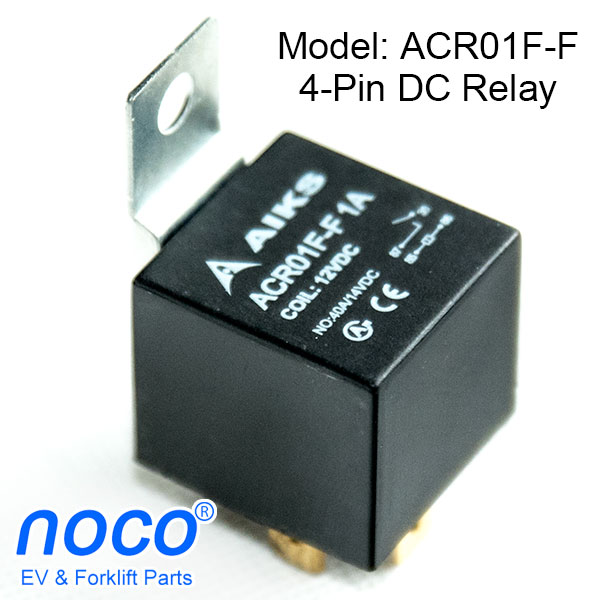 AIKS ACR01F-F, 4-pin / 5-pin Bosch type automotive DC relay  with metal bracket