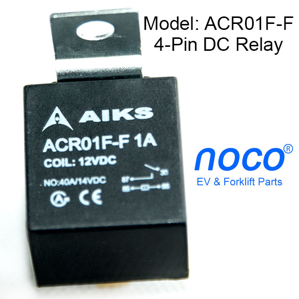 AIKS ACR01F-F, 4-pin / 5-pin Bosch type automotive DC relay  with metal bracket