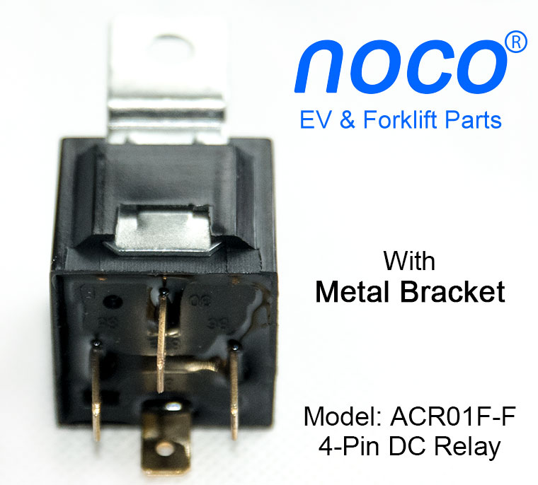 AIKS ACR01F-F, 4-pin / 5-pin Bosch type automotive DC relay  with metal bracket