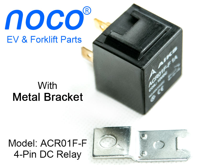 AIKS ACR01F-F, 4-pin / 5-pin Bosch type automotive DC relay  with metal bracket