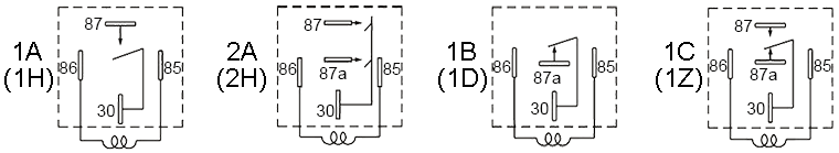 https://www.noco-evco.com/ - Wiring Diagrams of AIKS 40A Automotive DC Relay, Model ACR01F-F