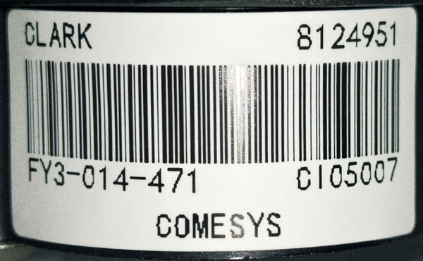 Throttle label FY3-014-471