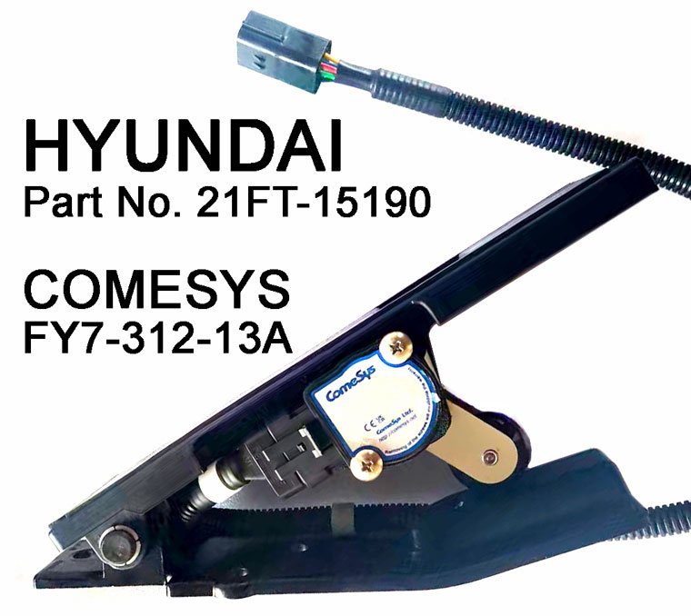 COMESYS Electric Accelerator Assembly FY7-312-13A, HYUNDAI Part Number 21FT-15190