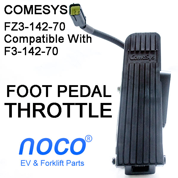 COMESYS Foot Pedal Throttle, FZ3-142-70 For DANAHER Controller, 3.6-0V Voltage Throttle