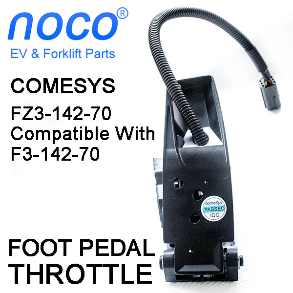 COMESYS Foot Pedal Throttle, FZ3-142-70 For DANAHER Controller, 3.6-0V Voltage Throttle