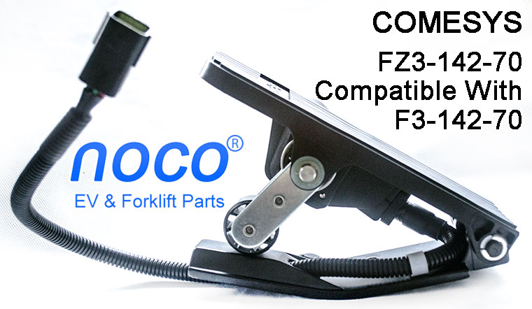 COMESYS Foot Pedal Throttle, FZ3-142-70 For DANAHER Controller, 3.6-0V Voltage Throttle