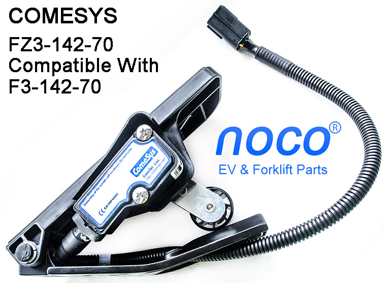 COMESYS Foot Pedal Throttle, FZ3-142-70 For DANAHER Controller, 3.6-0V Voltage Throttle