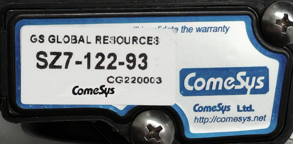 Product Code of COMESYS Throttle SZ7-122-93