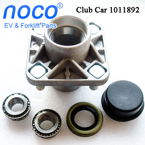 Club Car Part 1011892, Aluminum Front Hub With Bearings,  Fitting 1974 - 2003 DS Golf Carts