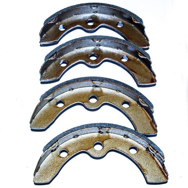 Club Car Brake Shoe Kit, Part Number 101823201 / 1018232-01, Self-Adjusting, 4 Pieces / Kit, Compatible With E-Z-GO 23364-G1 / 27249-G01, Compatible with Colombia Par Car 41819-86B, Compatible with Yamaha J55-W2536-00-00 J17-25340-00-00