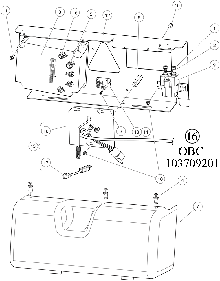 Diagram of Club Car OBC 103709201