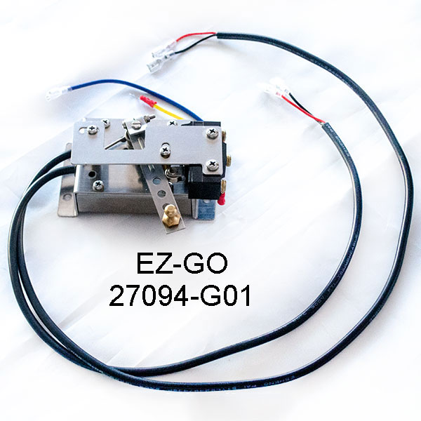 E-Z-GO_27094-G01, E-Z-GO 1989-1994 Marathon Golf Cart Throttle, 0-5K Potentiometer Assembly With Micro-Switch