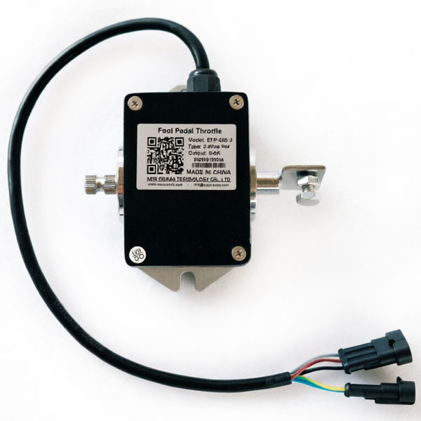 LVTONG Golf Cart Foot Pedal Accelerator, 3-Wire 5K Pot Throttle, Model EFP-005-3, With 2-Pin and 3-Pin AMP Waterproof Connectors