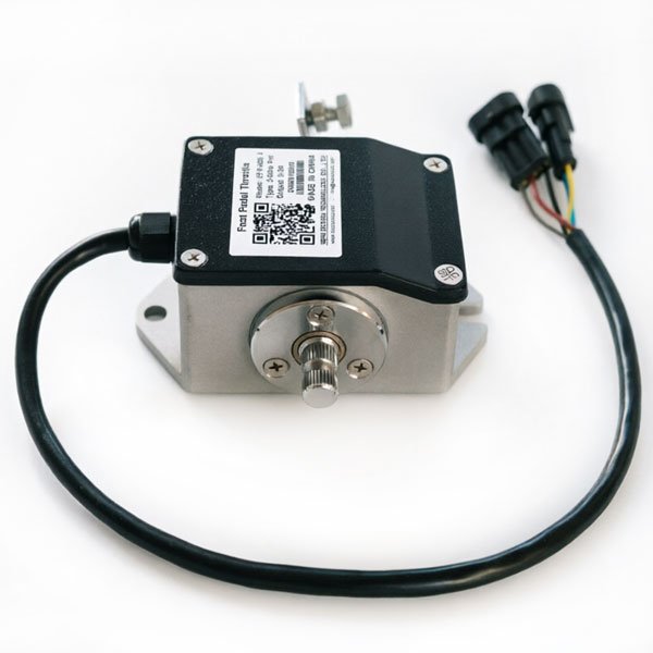 LVTONG Golf Cart Foot Pedal Accelerator, 3-Wire 5K Pot Throttle, Model EFP-005-3, With 2-Pin and 3-Pin AMP Waterproof Connectors