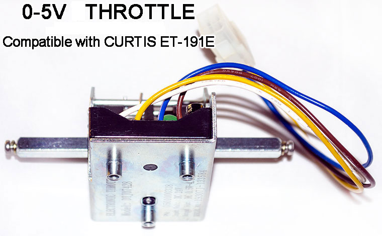 CURTIS ET-191E 0-5V Hall-Effect Throttle, Non-Contact Voltage Throttle With Forward And Reverse Signals