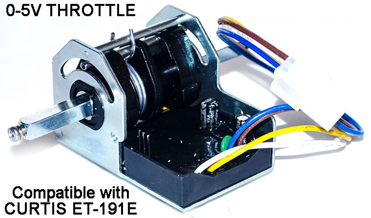 CURTIS ET-191E 0-5V Hall-Effect Throttle, Non-Contact Voltage Throttle With Forward And Reverse Signals