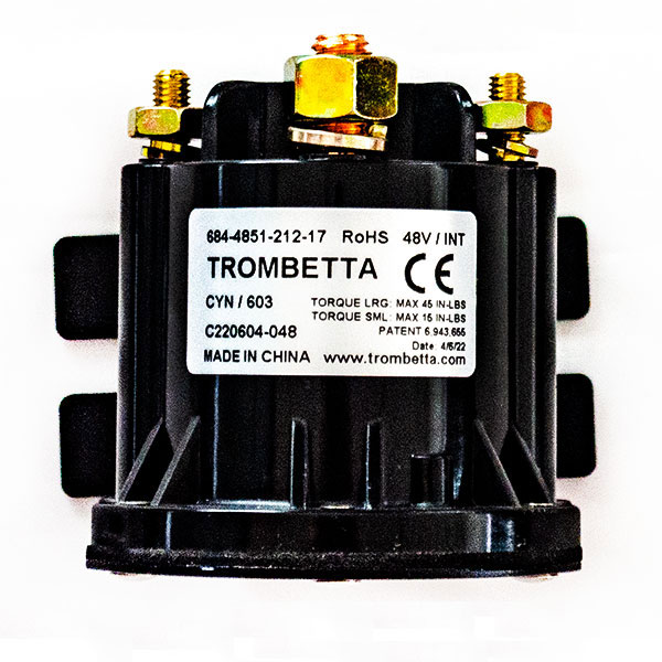 EZGO TXT 48V DC Contactor 612711, Trombetta 684-4851