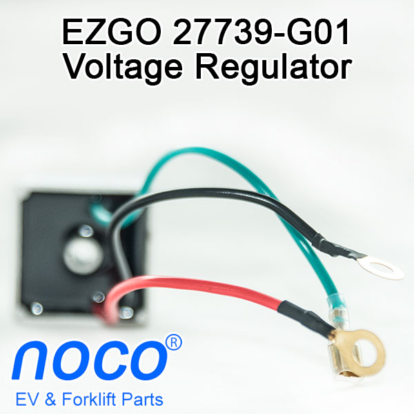 Voltage Regulator, 4 Cycle,  E-Z-GO 27739G01, Application 2002-2009 E-Z-GO Gas TXT, Workhorse-MPT 800/1200, Select ST Models