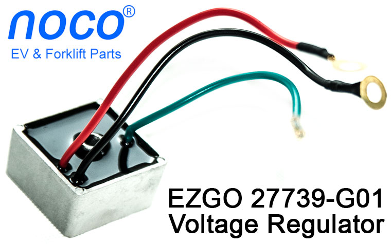 Voltage Regulator, 4 Cycle,  E-Z-GO 27739G01, Application 2002-2009 E-Z-GO Gas TXT, Workhorse-MPT 800/1200, Select ST Models