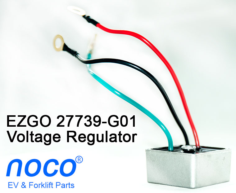 Voltage Regulator, 4 Cycle,  E-Z-GO 27739G01, Application 2002-2009 E-Z-GO Gas TXT, Workhorse-MPT 800/1200, Select ST Models