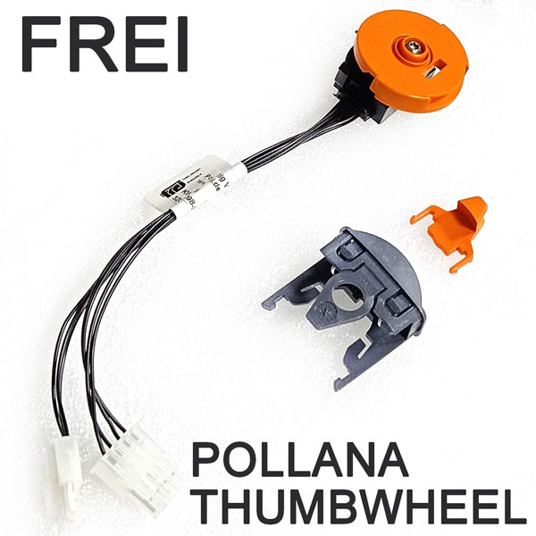 FREI POLLANA Thumbwheel 3023-00098-31 (3205-00323-OV), With Single-Ended Signal Centred, With Raise / Lower Symbo, Proportional Button / Slider / Toggle Switch
