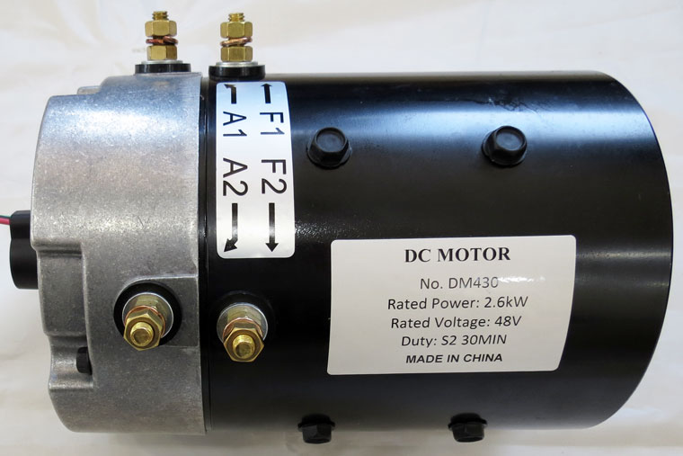 48V 2.6kW YAMAHA G29 / YDRE drive motor JU2-H1890, 48V YAMAHA Golf Cart Utility Vehicle Traction Motor