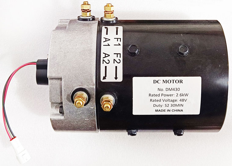 48V 2.6kW YAMAHA G29 / YDRE drive motor JU2-H1890, 48V YAMAHA Golf Cart Utility Vehicle Traction Motor