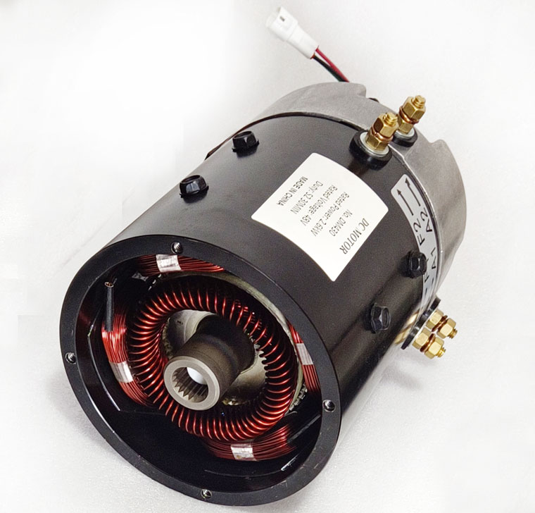 48V 2.6kW YAMAHA G29 / YDRE drive motor JU2-H1890, 48V YAMAHA Golf Cart Utility Vehicle Traction Motor